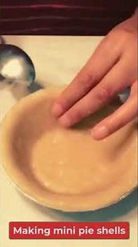 Making Mini Pie Shells #shorts
