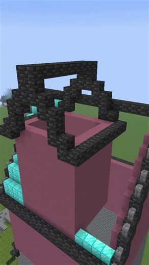 Pink MegaBase pt1 #minecraft #minecraftshorts #minecraftbuilding #minecraftmegabuild