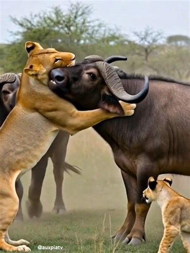 Touching Moments with Lion Family