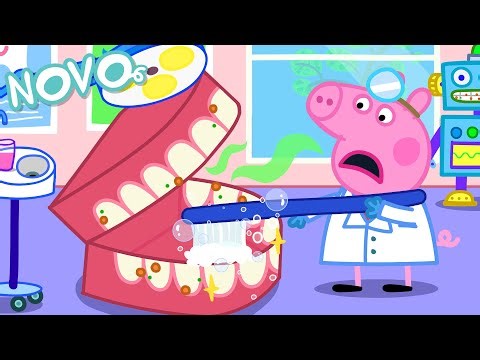 Peppa Pig Português Brasil 🦷 Dentes Gigantes 🪥 NOVO Contos da Peppa Pig