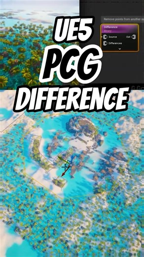 How to Use Difference to Avoid Overlaps with PCG in Unreal Engine 5 #ue5 #gamedev #indiedev