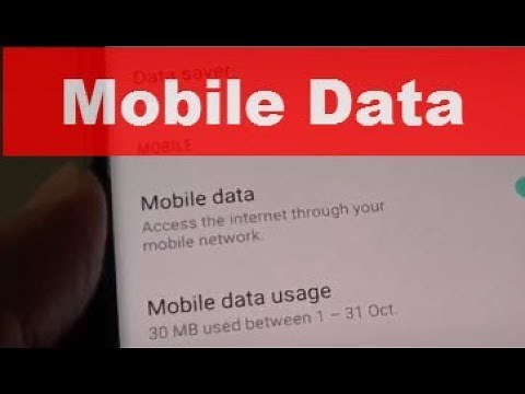 Samsung Galaxy S9 Plus: 2 Ways to Enable / Disable Mobile Data