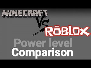 Minecraft vs Roblox power level (Comparison)