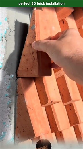 perfect 3D brick installation