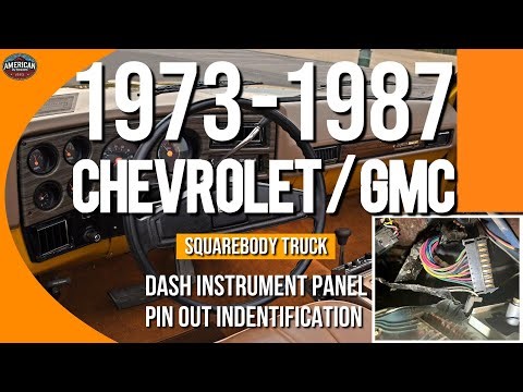 1973-1987 GM SQUAREBODY TRUCK INSTRUMENT PANEL PIN OUT ID HACK