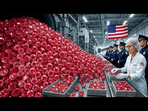 Inside a Ruby Factory: From Mine-Harvested Rough to a Million Dollar Red Gemstone (Full Process)