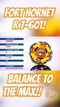 Meet FORT HORNET R 7-60T! 🐝 The Bey with Balance to the MAX! ⚡ #beybladex #shorts