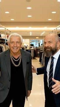 Ric Flair Drip at the Mall Wooo! 😱 #comedyshort #wwe #funny