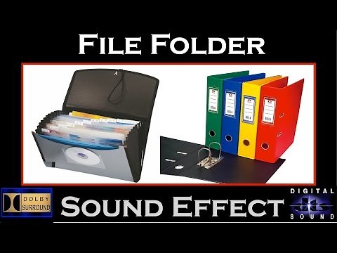 File Folder Sound Effect | Hi Resolution Audio
