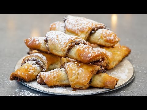 Easy Rugelach Cookies Recipe | Crescent Cookies With Nuts and Cinnamon