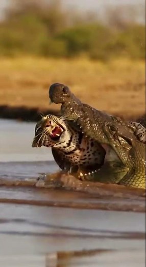 Deadly Battle: Crocodile vs Cheetah — Wild Fight Caught on Camera