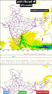 21 नवंबर 2025 Rainfall model 🌧️#rain #rainfall #northeastmonsoon #viralvideo