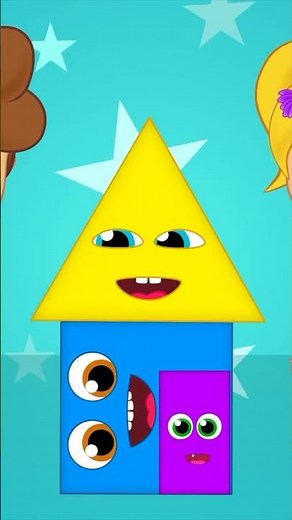 APPRENDRE LES FORMES GÉOMÉTRIQUES | Comptine éducative Enfantine | #shorts