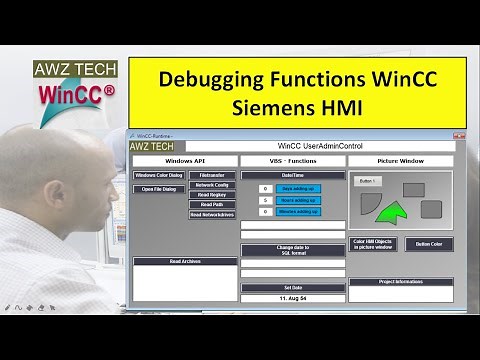 WinCC Debugging functions Siemens HMI