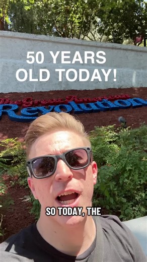 50th Anniversary of the worlds first vertical looping coaster! The Great American Revolution! 🥳🇺🇸🎢 #thegreatamericanrevolution #magicmountain #revup #sixflags #fyp
