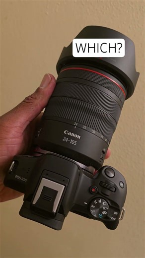 EOS R50 + RF 24-105 f4 or EOS R50v + RF 15-35 f2.8? #lenscomparison #canon