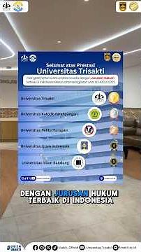 Universitas Trisakti Peringkat 1!