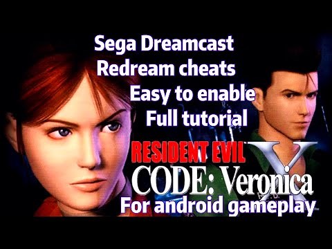 Resident evil code; veronica Sega Dreamcast redream cheats & settings full tutorial android gameplay