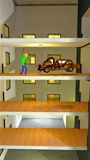 Car Eater Chasing Baldi #shorts