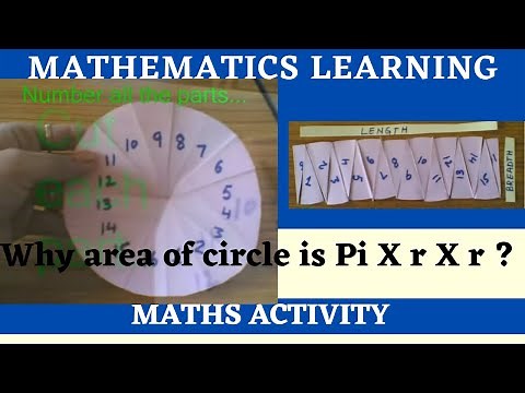 Area of Circle Activity by paper cutting and pasting