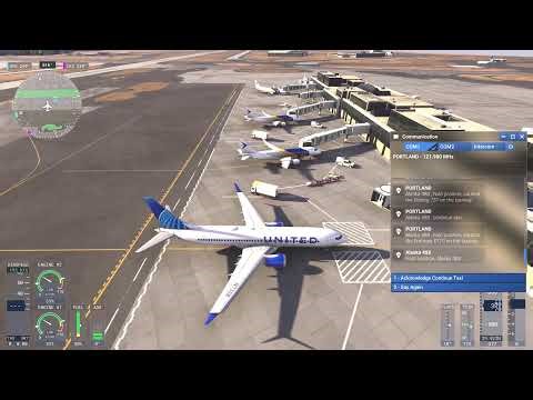 MSFS 2024, 737 Max KSLC-KPDX