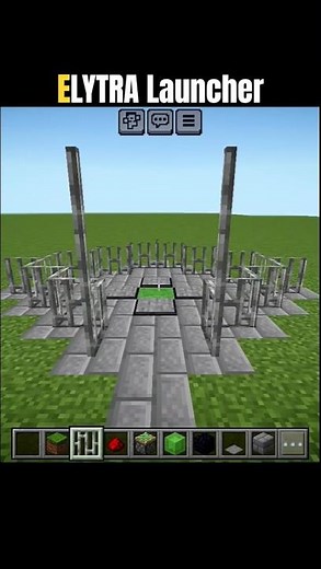 ELYTRA Launcher In Minecraft Easy Tutorial #minecraft #gaming