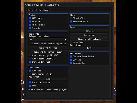 Arcane Odyssey | OVERPOWERED GUI UNBAN, Kill Aura, Boat Fly, and More!