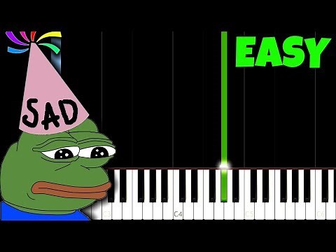 Happy Birthday, but it's so sad [Easy Piano Tutorial] (Synthesia)