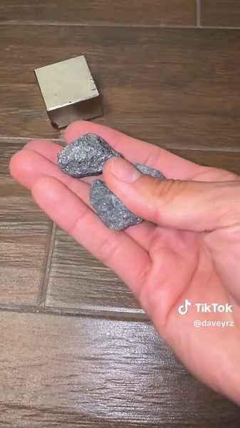 Testing magnetic iron rocks