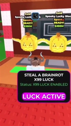 Steal A Brainrot Script *Op* Secret Lucky Block 💀😱 #robloxscripts #robloxstealabrainrot #fyp #fyp
