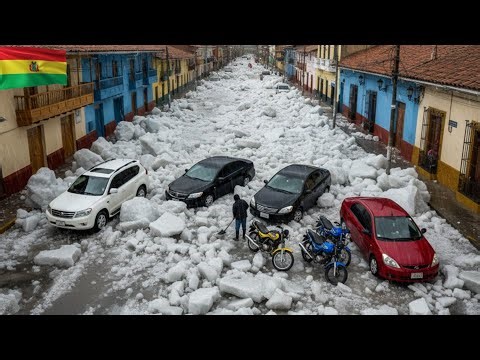 Natural Disaster Causes Chaos in Bolivia: Hailstorm Hits Tarija, Floods Ice on Frozen Roads