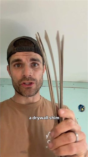Make drywall installs easier, with shims! #diy #homerenovation #home #drywall