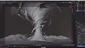 I Create This Tornado 🌪️ in Blender 3d 🔥 I took me 10 hours to Make it #blender #blender3d #3d #reel #viral | Blender Nexus