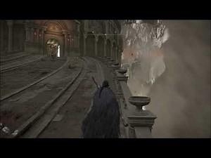 Elden Ring Bridge Tree Sentinel Cheese at Crumbling Farum Azula