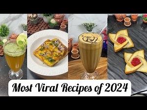 Most Viral Recipes of 2024 | Sugarcane Juice | Frothy Cold Coffee | Dahi Toast | Bread Flower