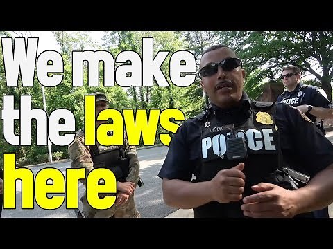 Officer Makes Up Laws To Enforce