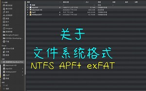 NTFS,APF ,exFAT文件格式如何读写