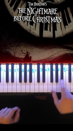 How to play Nightmare Before Christmas Jacks Lament (EASY PIANO) #disneypiano #nightmarebeforechristmas #jackskellington #jackandsally #easypiano