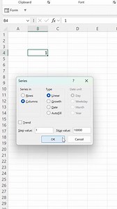 1.2M views · 7.7K reactions | How to create a number series using the Series tool. 邏 Download my FREE Excel Shortcut Guide  https://shorturl.at/xGY8R #excel #exceltips #exceltricks #spreadsheets #corporate #accounting #finance #workhacks #tutorial #sheets | Excel Dictionary | Facebook