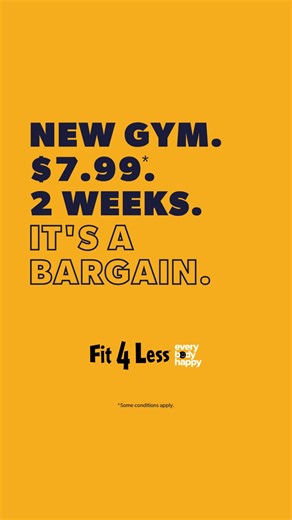 We're open! Get everything you need and nothing that you don't at Mississauga South Common Fit4Less on Burnhamthorpe Road. Get your membership today! | Fit4Less Canada