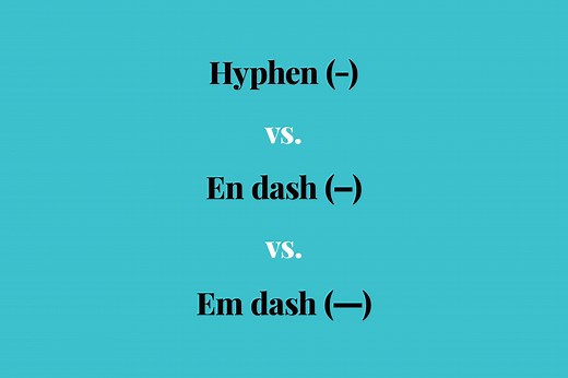This Is When to Use a Hyphen vs. Dash