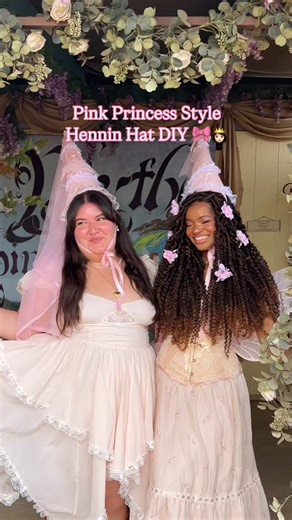2.3K views · 868 reactions | The perfect pink princess hennin hats for the renaissance faire (and beyond!)  #renfaire #renaissancefaire #henninhat #hennin @michaelsstores | Mollie Daniela | Facebook