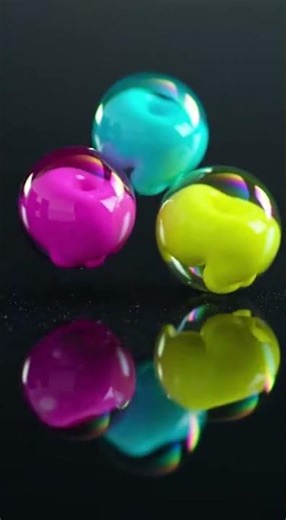 Neon Paint Bubbles Pop in Hypnotic Liquid Fractal Explosions