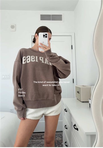 The softest sweatshirt I own! ☁️ #GAP #GapOutfits #CleanGirlStyle #NeutralFits #TiktokShopCreatorsPicks