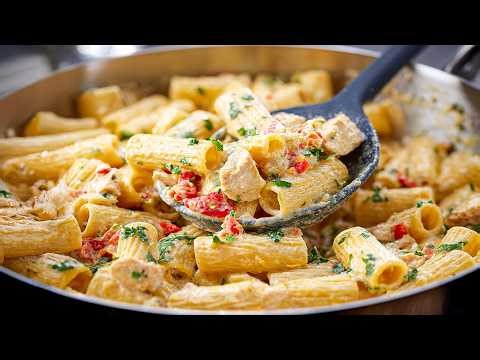 Incredibly Creamy Pasta in Just 10 Minutes! Easy Pasta Recipe for Dinner!