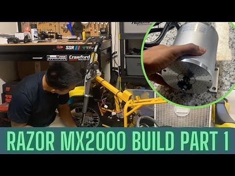 Razor MX650 to MX2000 Conversion Part 1 | Kunray 2000W 48V Brushless Motor Kit Unboxing Overview