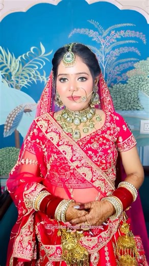 Pooja Soni on Instagram: "Perfect Settle look I designed, Prettiest Bride. ✨❤️🧿 Makeup Designer @poojasonimakeover #makeup #viralvideos #designer #looks #bridalmakeup #wedding #viralreels #follow #likes #bride"