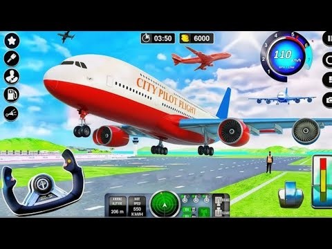 Airplane Flight Simulator ⚡♦️⚡ – 3D Pilot Plane Games #Airplanegame #jahajwalagame