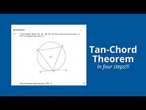 Prove Tan-Chord Theorem Grade 12 Mathematics November 2021 (Circle Theorems)