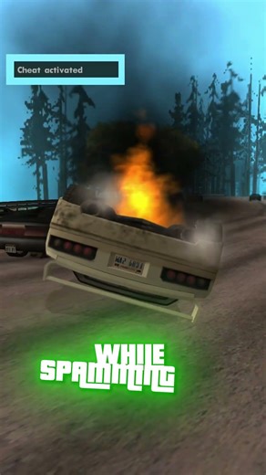 Did you know you can flip your car back onto its wheels in GTA San Andreas? 🤯🚗